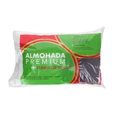 SUEÑO BLANCO - Almohada premium mas funda morado oscuro 50x70 cm