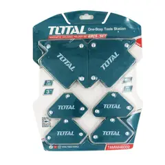 TOTAL TOOLS - Set de Escuadras Magnéticas 6 Piezas Total