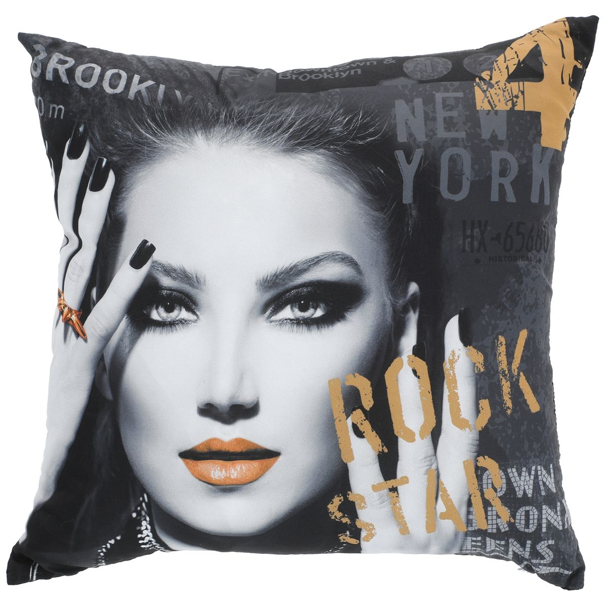 SUEÑO BLANCO - COJIN ROCK STAR II 45X45 CM