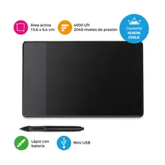 HUION - Tableta Gráfica 420 Incluye Kit - Garantía Chile