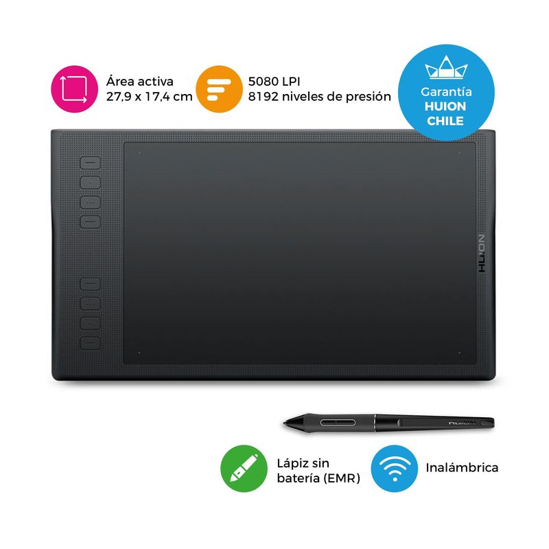 HUION - Tableta Gráfica Inalámbrica Huion Inspiroy Q11K V2