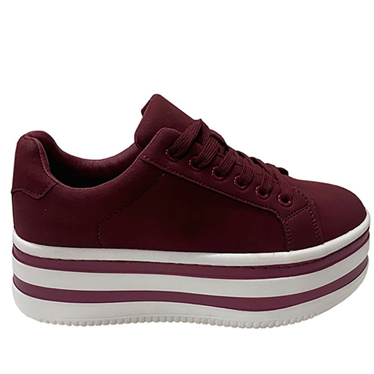 TODOPIEL - Zapatilla Mujer Burdeo Todopiel