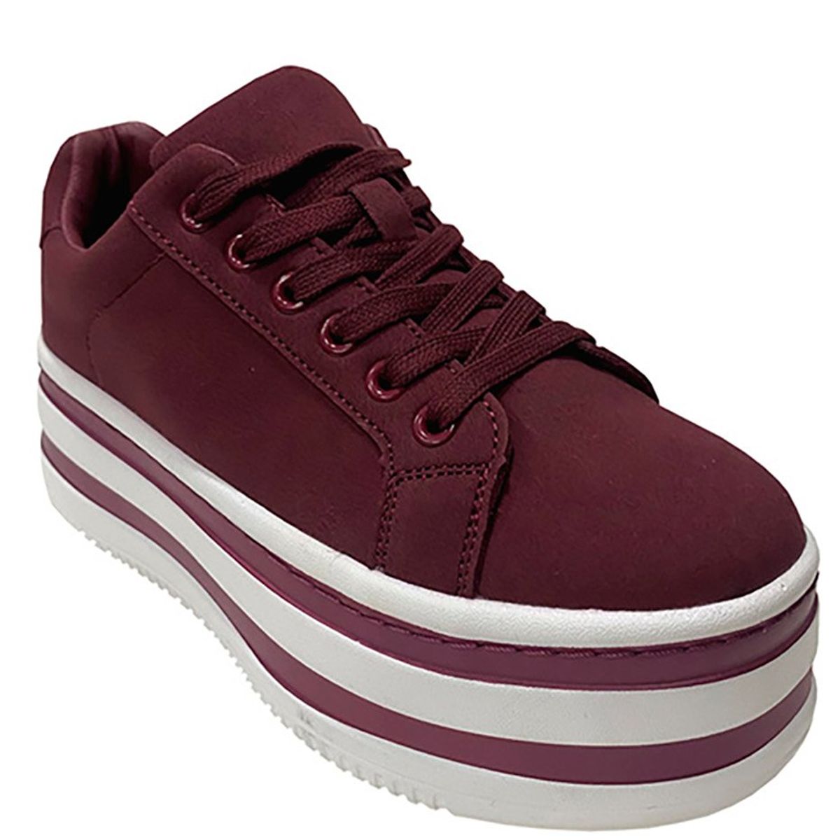 TODOPIEL - Zapatilla Mujer Burdeo Todopiel