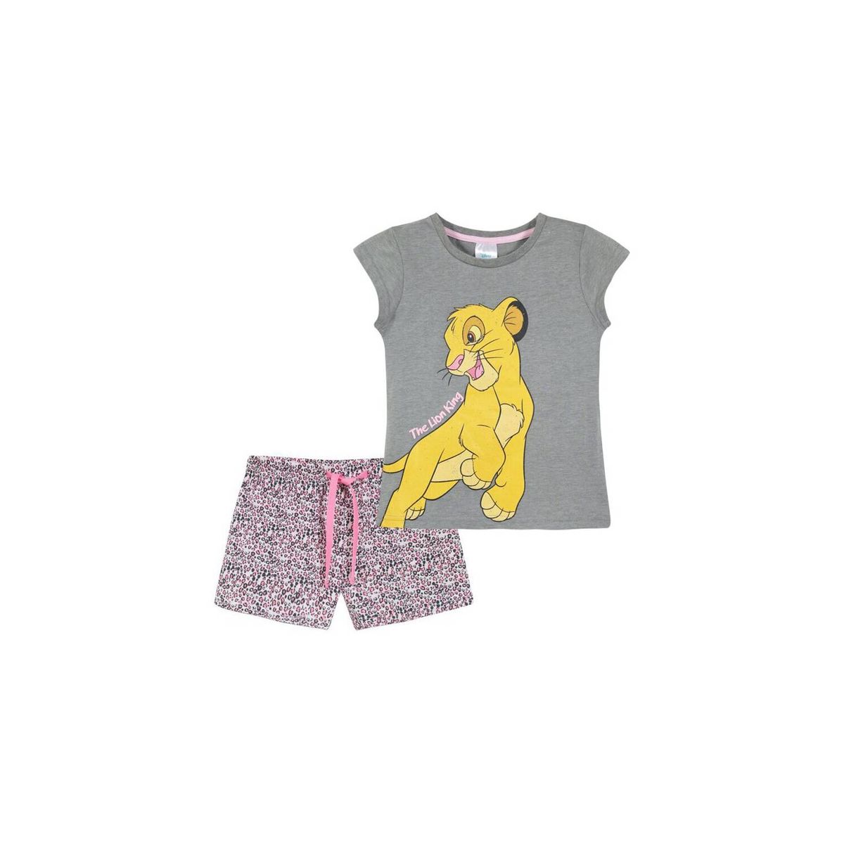 DISNEY - Pijama Niña Rey Leon Simba Jugando Gris Disney