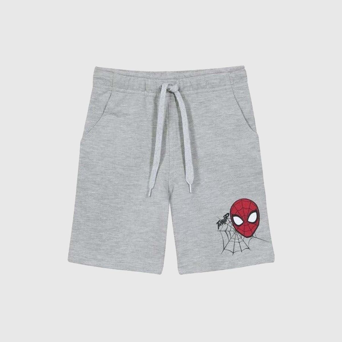 MARVEL - Bermuda Niño Spiderman Simple Face Gris Marvel