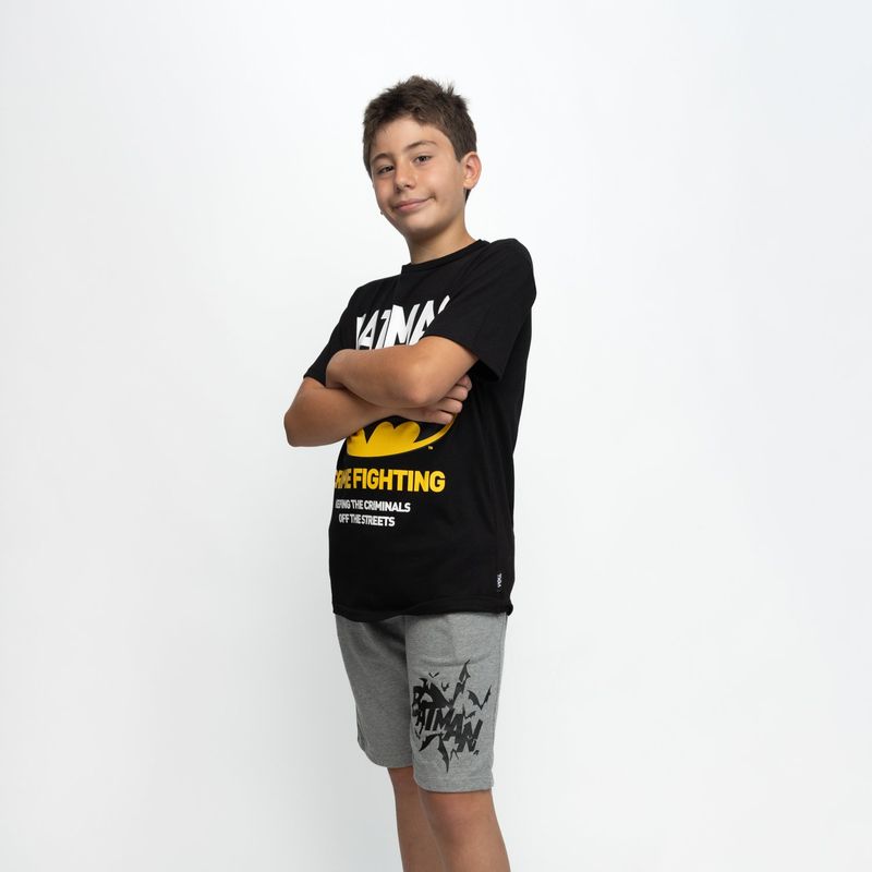 DC COMICS - Bermuda Niño Batman Splash Gris Dc Comics
