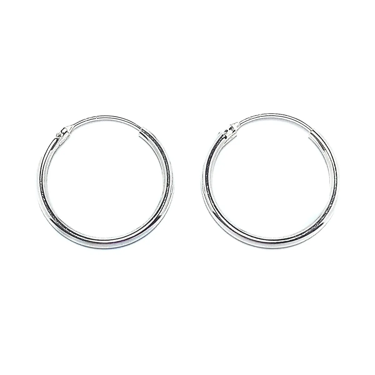 ANDREA COGGIOLA JOYAS - Aros Argollas 18mm Plata Fina 925