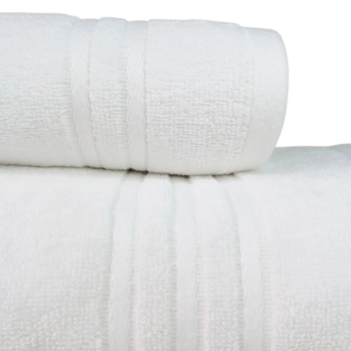 MALLORCA - Juego de Toallas de Baño Grecco Blanco