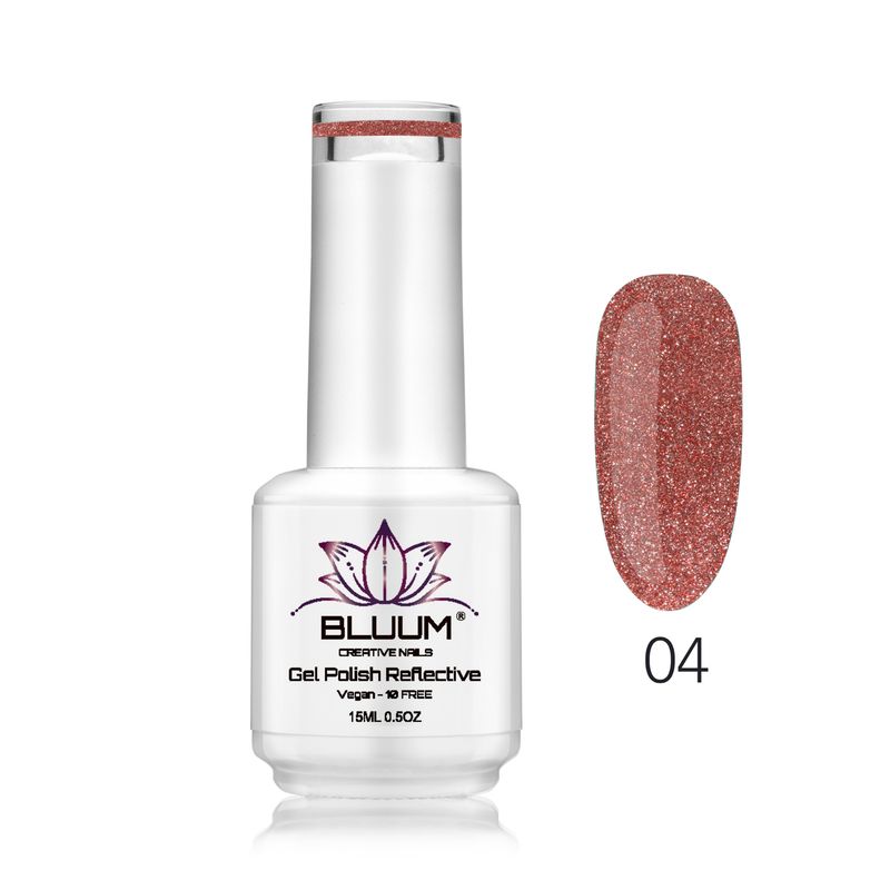 BLUUM - Esmalte Permanente Reflectivo Rojo 04 15ml
