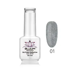 BLUUM - Esmalte Permanente Reflectivo Plata 01 15ml