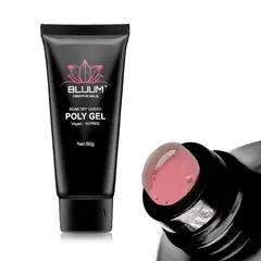 BLUUM - Polygel Rosado Translucido 09 60gr - Gel Para Uñas
