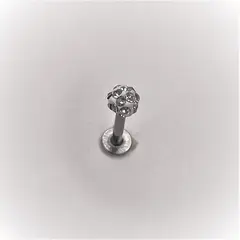 GENERICO - Aros Mujer Piercing Labret circones Acero Philippa Joyas