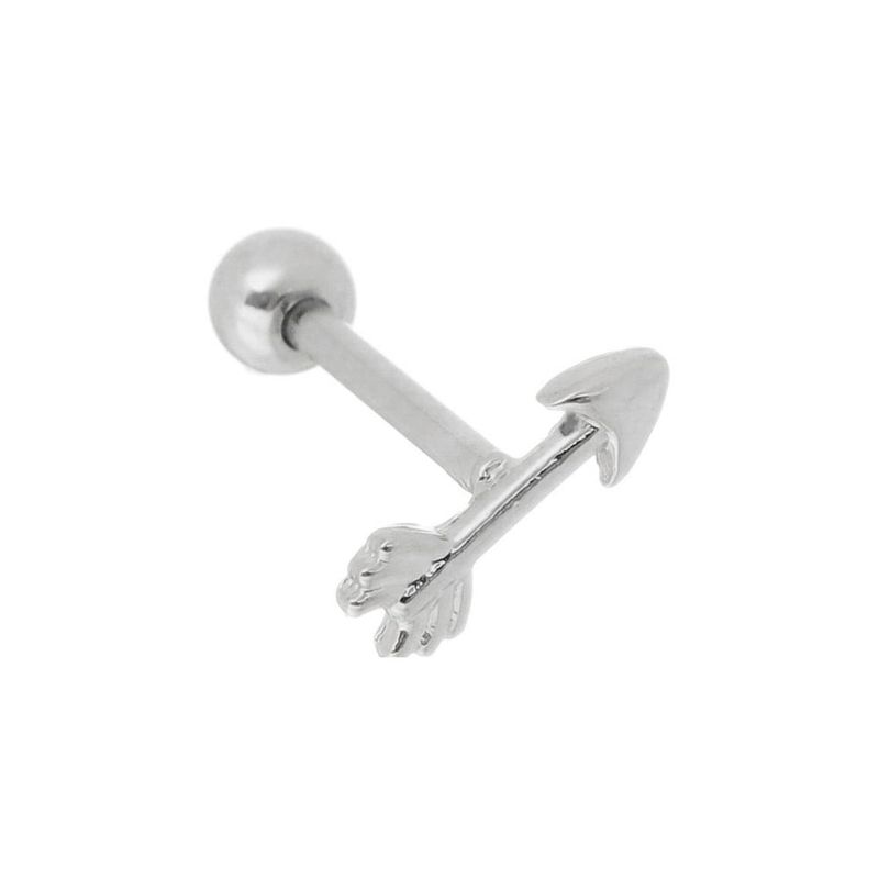 GENERICO - Aros Mujer Piercing flecha Acero Philippa Joyas