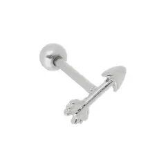 GENERICO - Aros Mujer Piercing flecha Acero Philippa Joyas