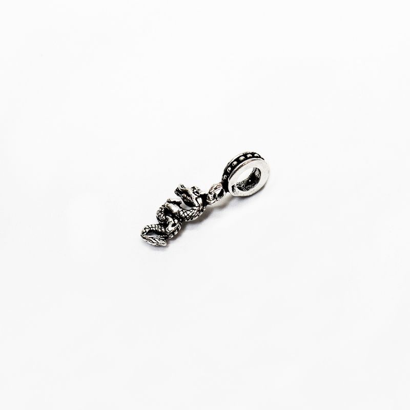 GENERICO - Aros Mujer Colgante Aros Dragón 25 mm Plata Philippa Joyas