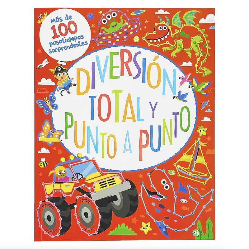 PARRAGON - Libro 100 Pasatiempos - Diversion Total Y Punto A Punto