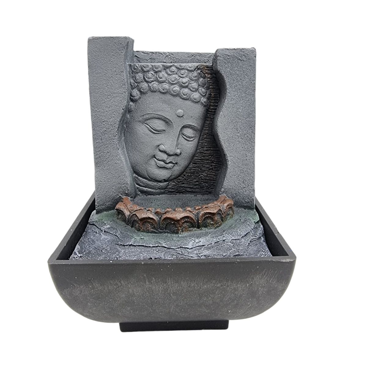 GENERICO - Fuente De Agua Con Luz   Buda Flor de Loto