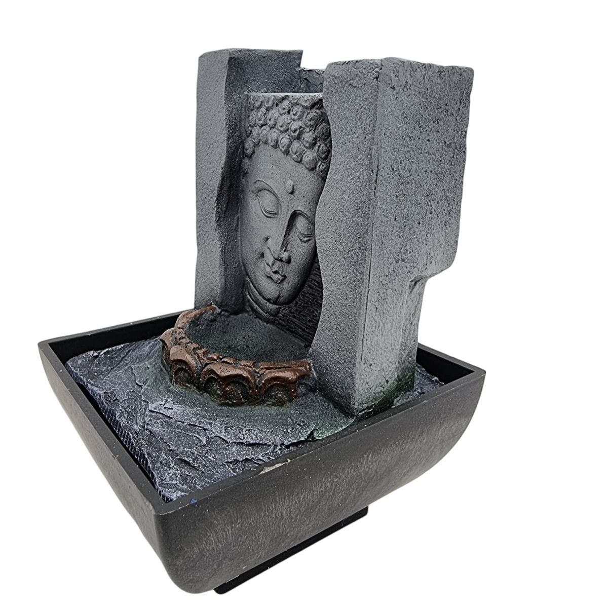 GENERICO - Fuente De Agua Con Luz   Buda Flor de Loto