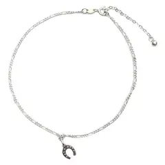 AMKALE - Tobillera Plata Herradura 28cm