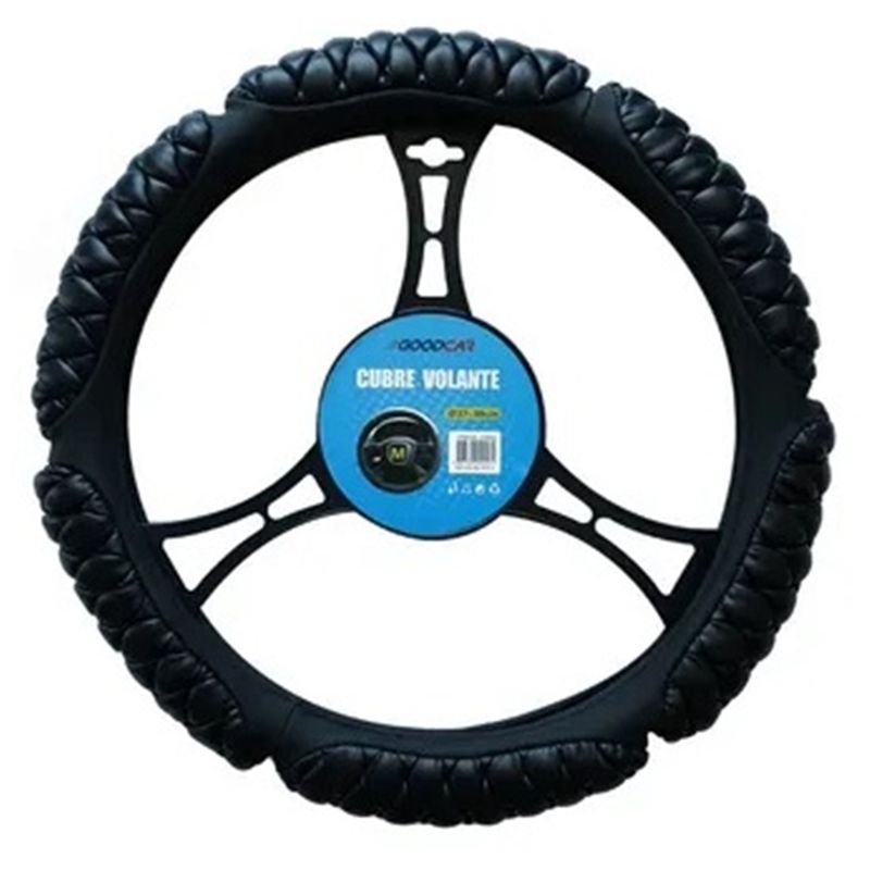 GOODCAR - Cubre Volante Goodcar Acolchado Bicolor Negro