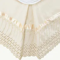 Faldón 144 hilos Broderie Amanda 2 Plazas Crudo