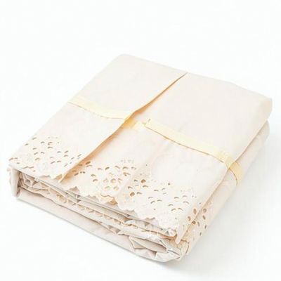 Imagen 2 del producto Faldón 144 hilos Broderie Amanda 1,5 Plazas Beige