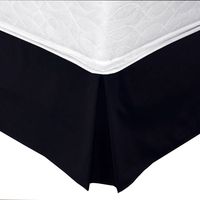 Faldón 144 hilos Clásico Liso 1,5 Plazas Negro