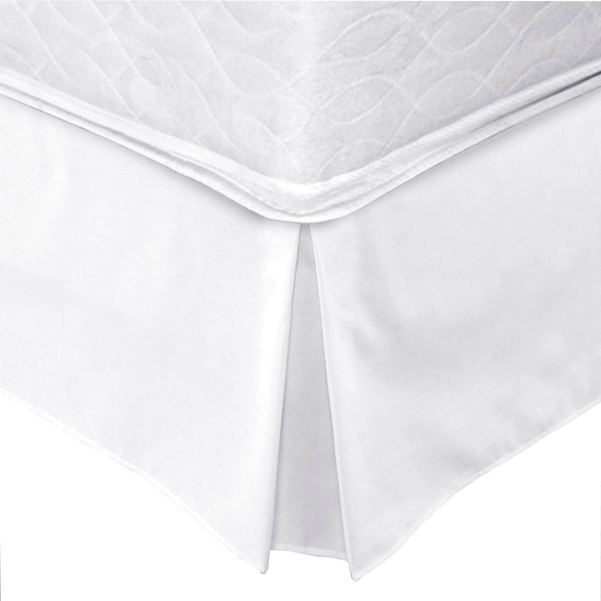 MALLORCA - Faldón 144 hilos Clásico Liso Superking Blanco