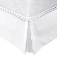 Faldón 144 hilos Clásico Liso King Blanco