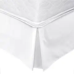 MALLORCA - Faldón 144 hilos Clásico Liso 1,5 Plazas Blanco