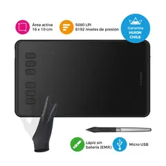 HUION - Tableta Digitalizadora Inspiroy H640P con Guante