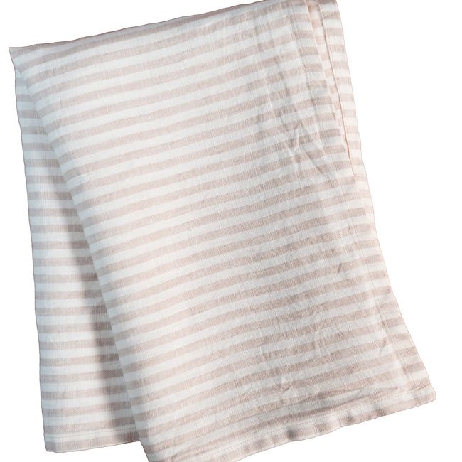 PUROLINO - Paño De Cocina de Lino Natural a Rayas