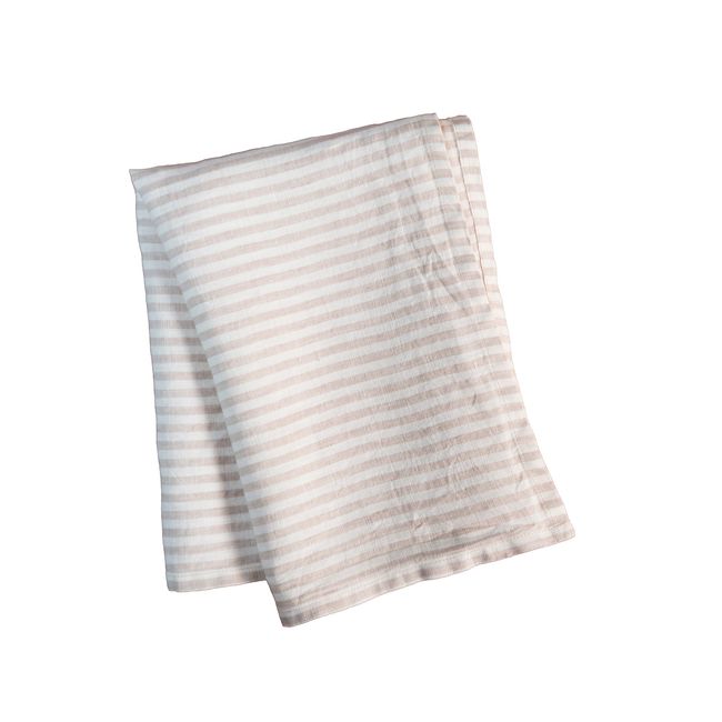 PUROLINO - Paño De Cocina de Lino Natural a Rayas