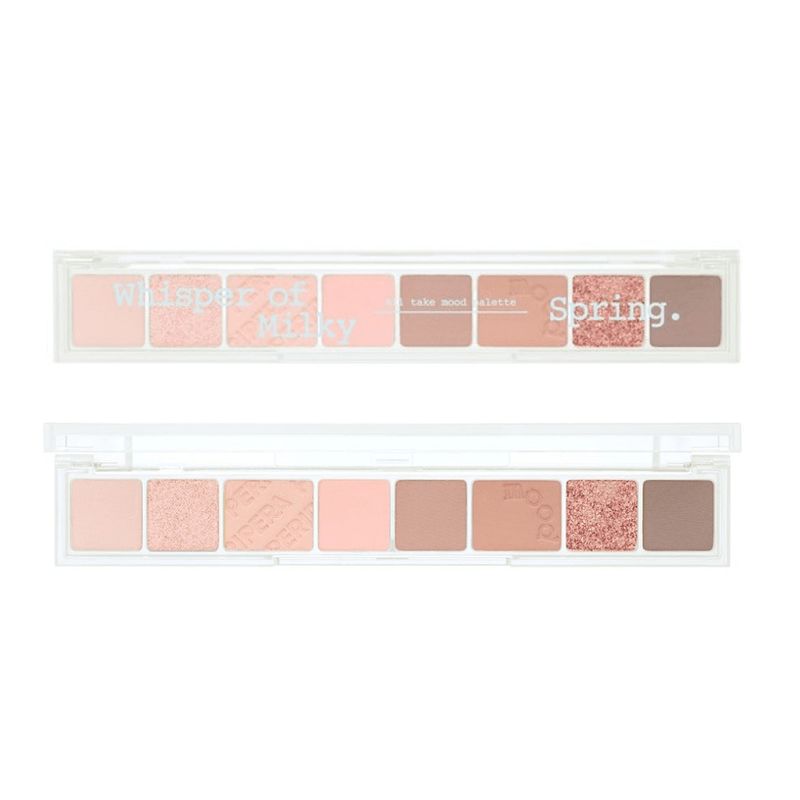 PERIPERA - Paleta de sombras ojos ALL TAKE MOOD PALETTE 05 WHISPER OF MILKY SPRING - Cosmética Coreana