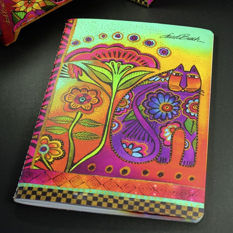 GENERICO - Libreta Tapa Blanda Premium Paper Gatos Mediana Verde