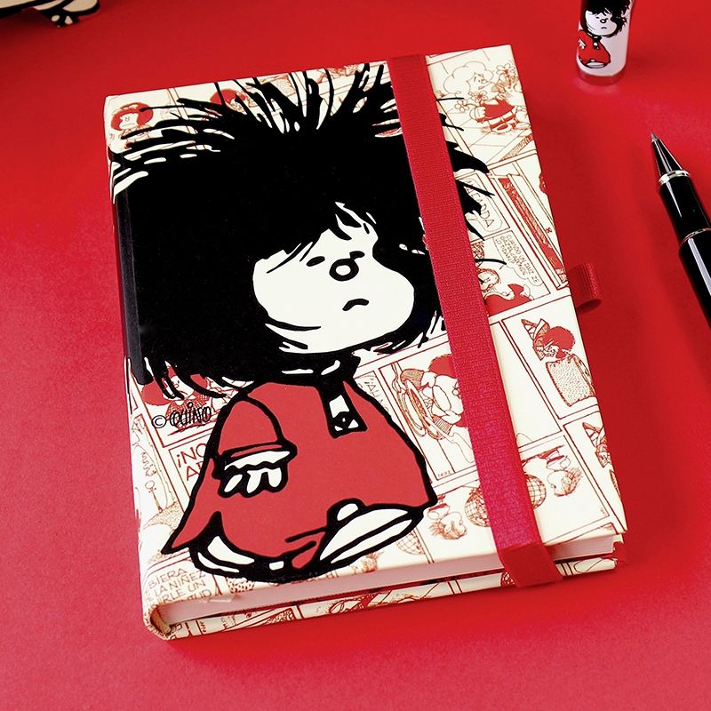 GENERICO - Libreta Tapa dura Pequeña Mafalda  Chascona