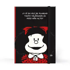 GENERICO - Libreta Tapa dura Pequeña Mafalda Negra