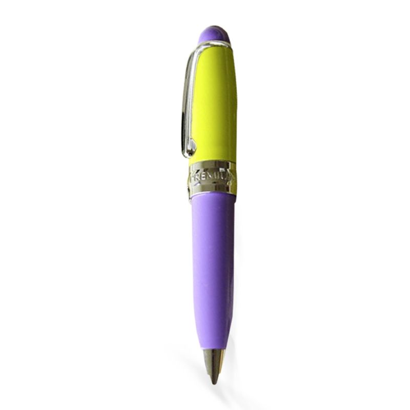 GENERICO - Mini Bolígrafo bicolor Lila y Verde