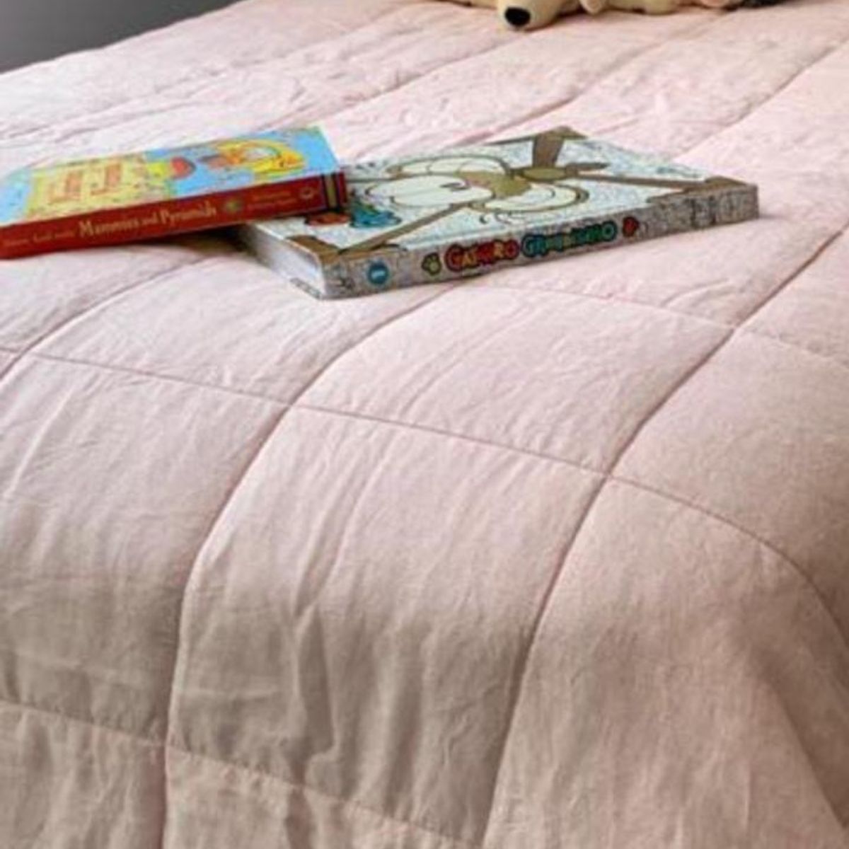 PUROLINO - Cubrecama 1.5 Plaza Rosado