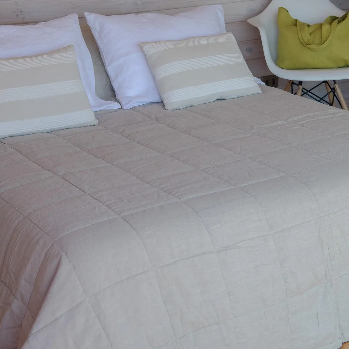 PUROLINO - Cubrecama 2 Plazas Natural