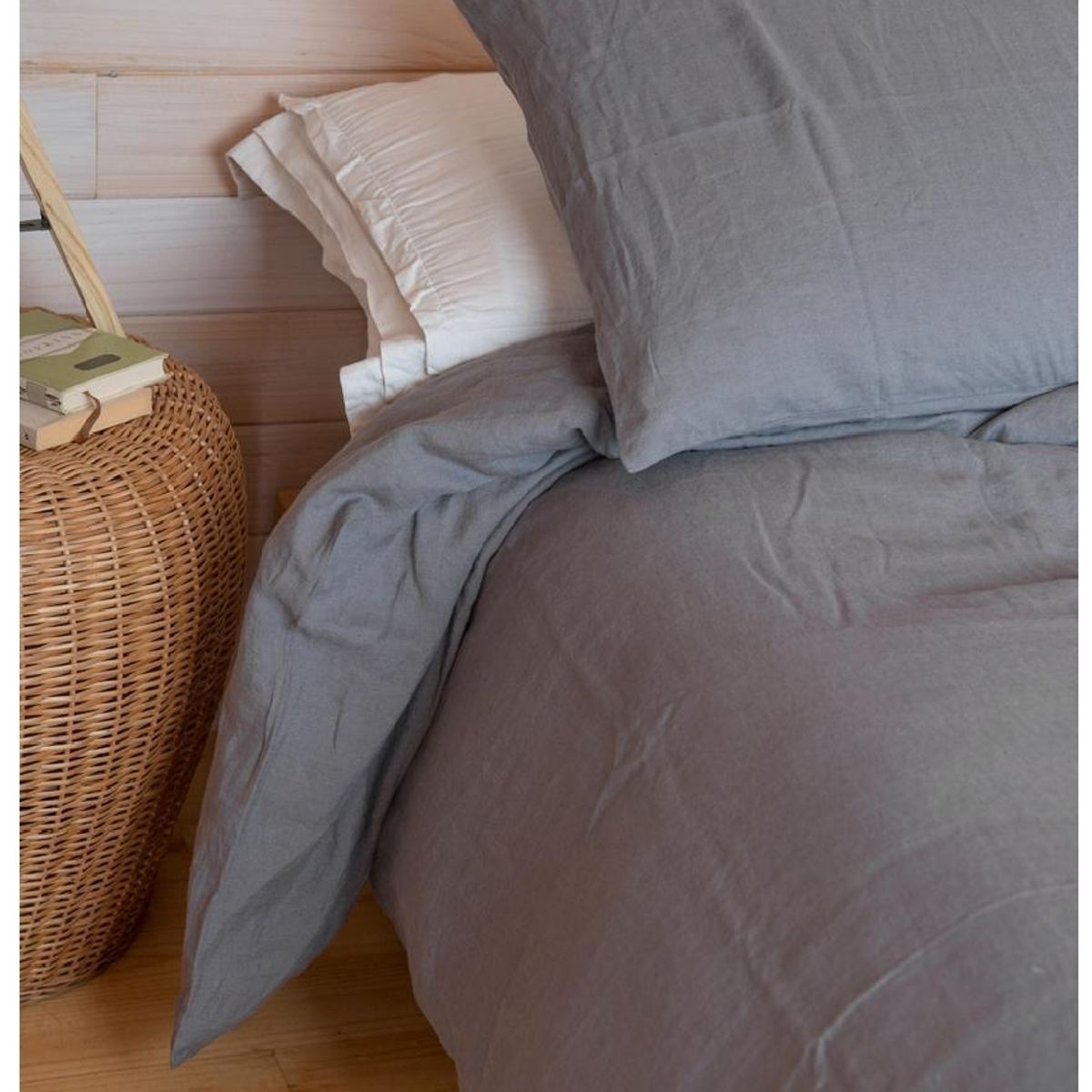 PUROLINO - Cubreplumón 1.5 Plaza Gris