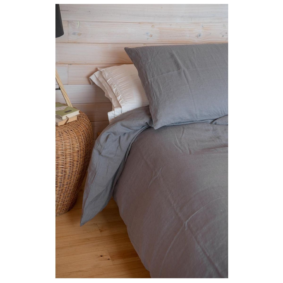 PUROLINO - Cubreplumón 1.5 Plaza Gris