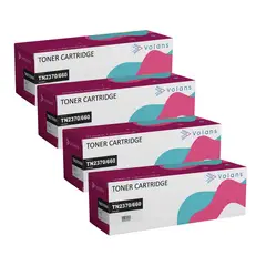 GENERICO - Pack de 4 toner alternativo TN2370 / TN-2370 / TN-660 / TN660