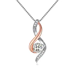 GENERICO - Collar mama elegante plata 925 Baño en oro