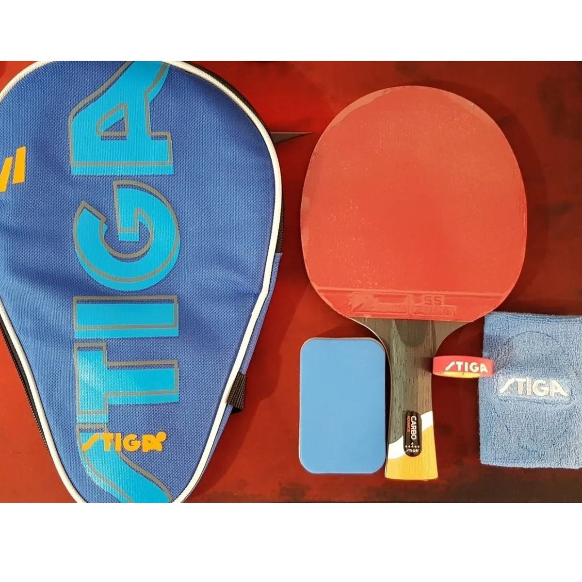 STIGA - Raqueta Stiga Carbo Advance 6 Estrellas Tenis De Mesa
