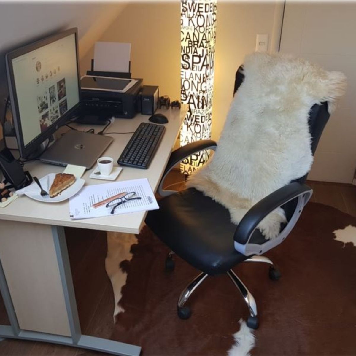 MUNDO PIEL - Alfombra Oveja Lana Natural