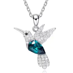 GENERICO - Collar colibri elegante plata 925 joyas mujer regalo