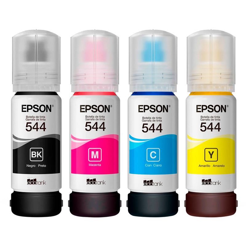 EPSON - Pack 4 Botellas de Tintas Epson Original T544 L3110 / L5190