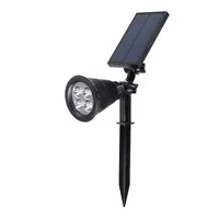 Foco Solar Farol Led con Panel Tipo Estaca y Pared
