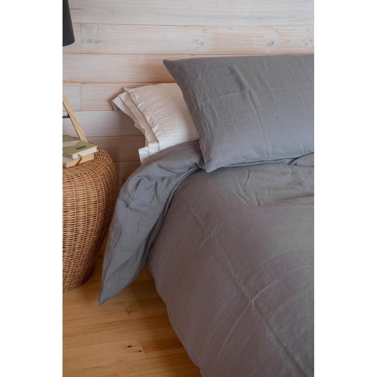 PUROLINO - Cubre plumón King Gris